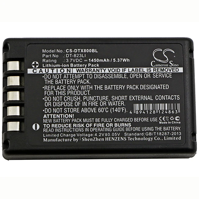 

Cameron Sino 1450mAh Battery For Casio DT-800 DT-810 DT-823LI