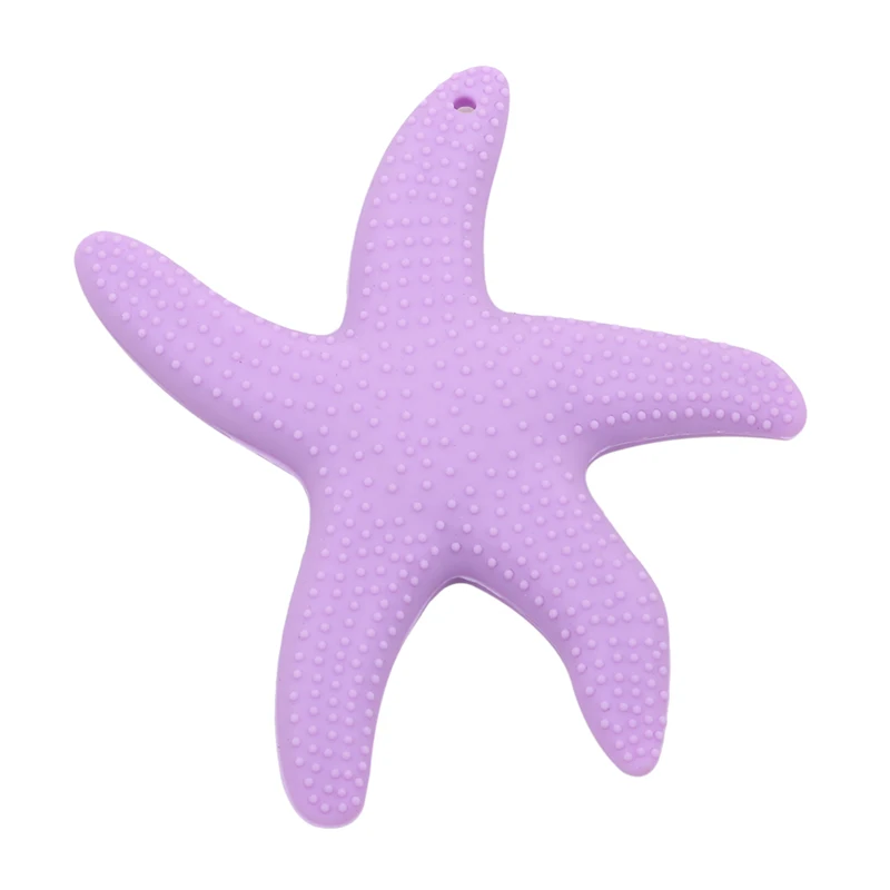 

New Dancing Starfish Silicone Baby Teether BPA Free Silicone Teether Beads Chewing Baby Teething Pendant Tooth Training Toys