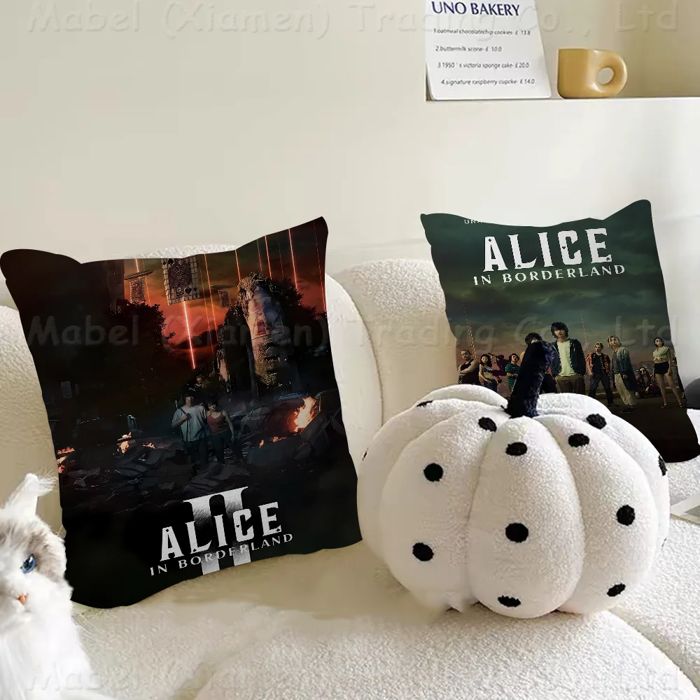 Персонализированная подушка Алиса в пограничье пылезащитный чехол для спальни