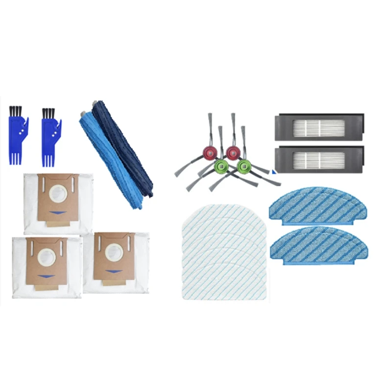 

For Ecovacst9 Aivis T9 AIVI+ Hybrid Robot Vacuum Cleaner Spare Parts Main Side Brush Wheel Filter Mop Rag A