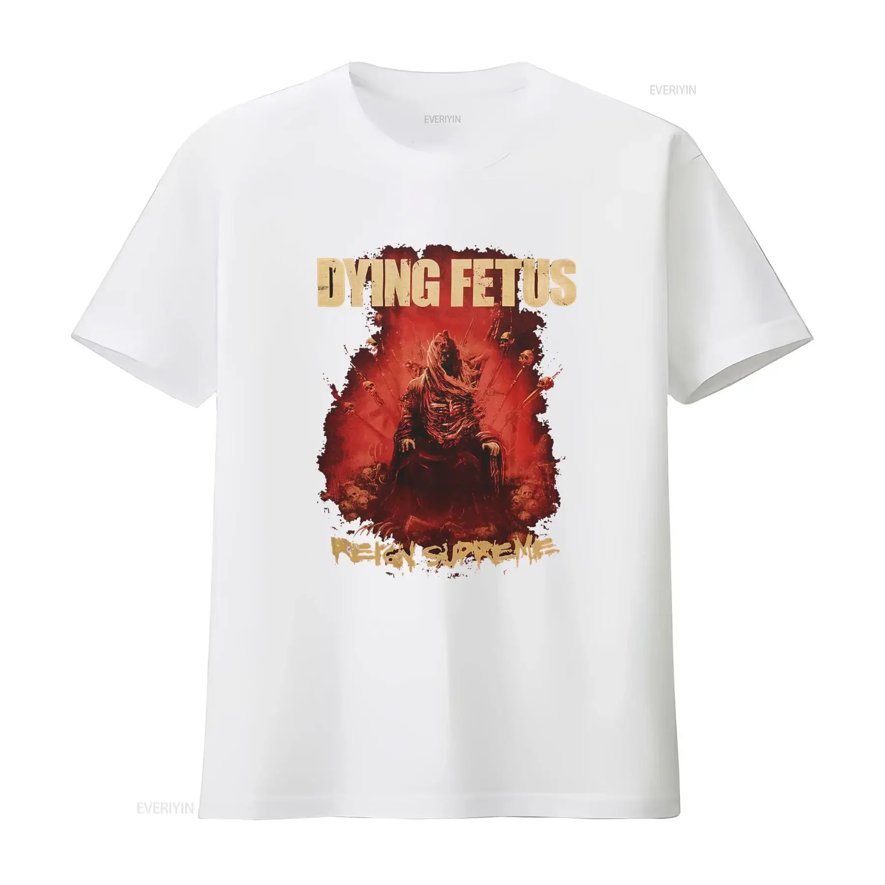 Фото Футболка с принтом группы Dying Fetus, круглый вырез, все размеры, повседневный стиль, слегка эластичный материал. №4