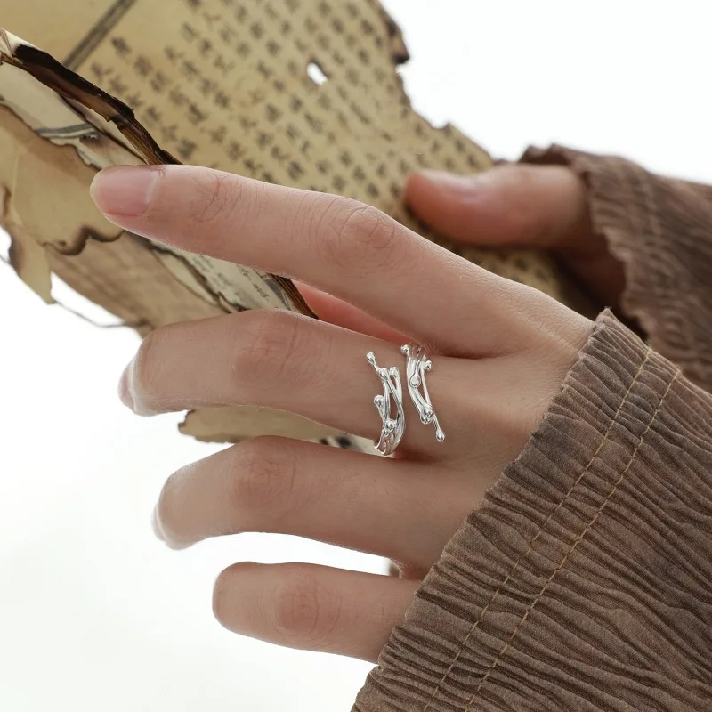 Женские регулируемые кольца в виде капель воды минималистичные Открытые Кольца