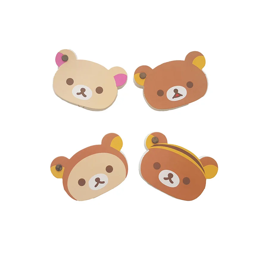 1 шт./партия блокнот в виде головы медведя