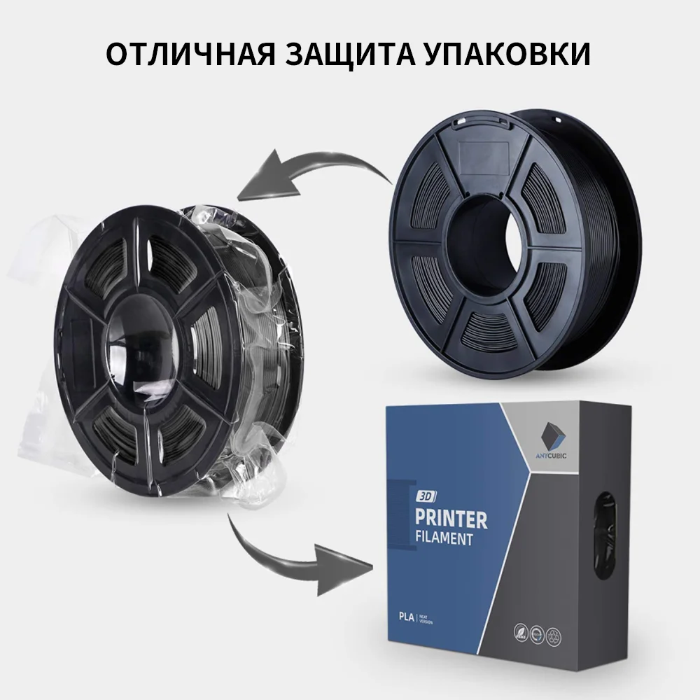 ANYCUBIC 2010 кг PLA 1,75 мм пластиковая нить для FDM 3D-принтера 1 кгрулон высокоскоростной PLA 3D-печати материал для Kobra 2 Pro Max (art.: 3920cb7157fca) - 3920cb7157fca