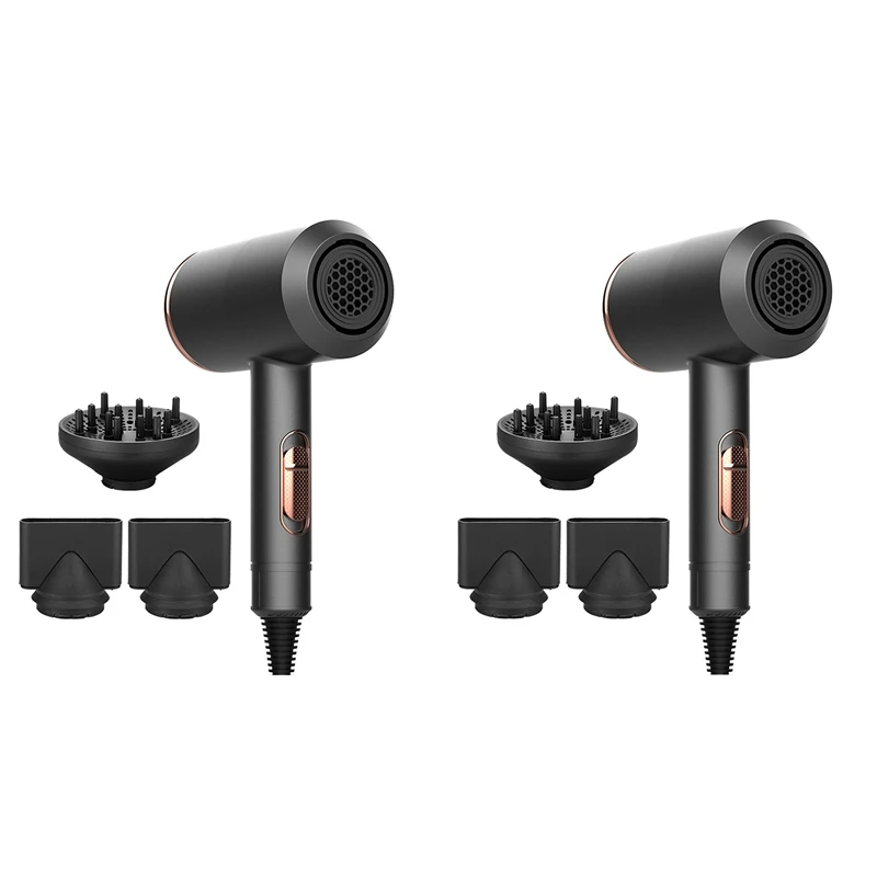 

Hair Dryer With Diffuser Negative Ionic Hair Blow Dryer 5 Gear Settings Adjusting Airspeed Blow Dryer