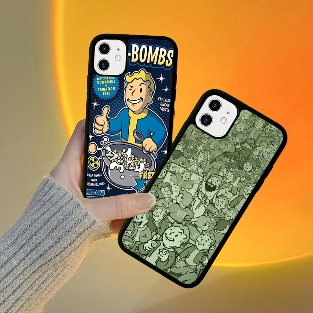 S-Shelter Games F-FalloutS Phone Case Silicone PC+TPU For IPhone 11 12 13 14 15 16 Plus Pro Max Cover