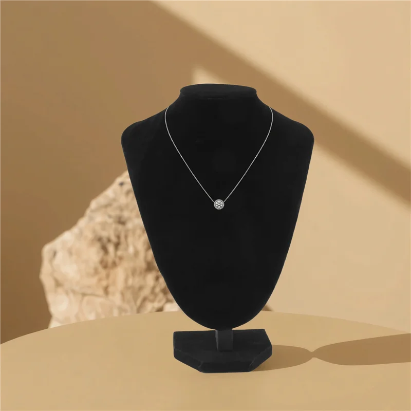 Фото ABHI-Shop Манекен Бюст Ювелирные Изделия Ожерелье Подвеска Серьги Стенд Держатель Черный-XL №2
