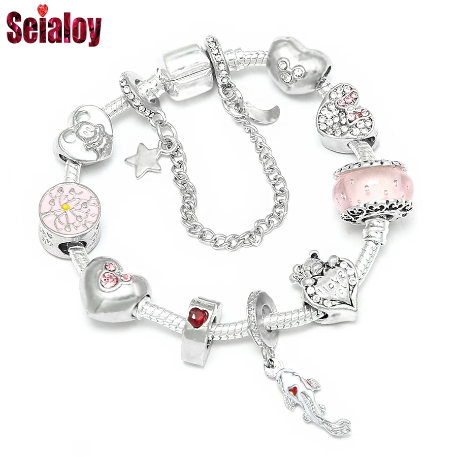 SEILAOY модные браслеты с подвесками в виде рыбы кои для женщин и мужчин