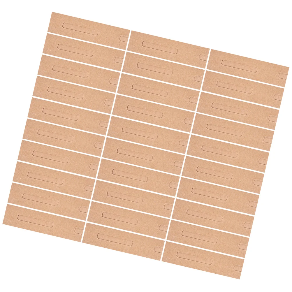

50 Pcs Kraft Paper Pen Case Gift Wrap Bags Single Holder Sleeve Packaging