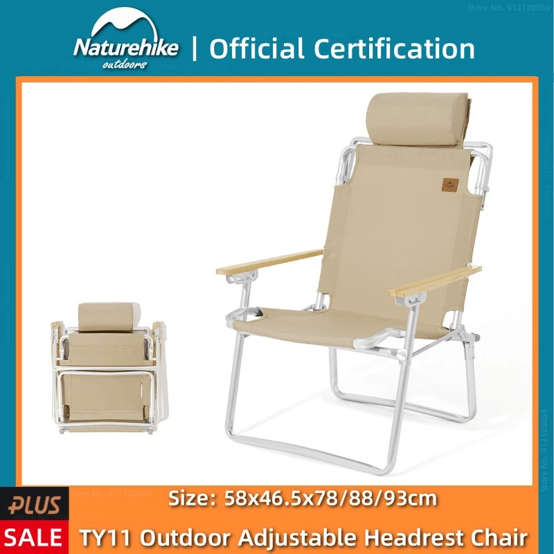 

Naturehike Открытый алюминиевый сплав Регулируемая удобная подушка кресло портативный кемпинг пикник рыбалка складной спинкой кресло руки