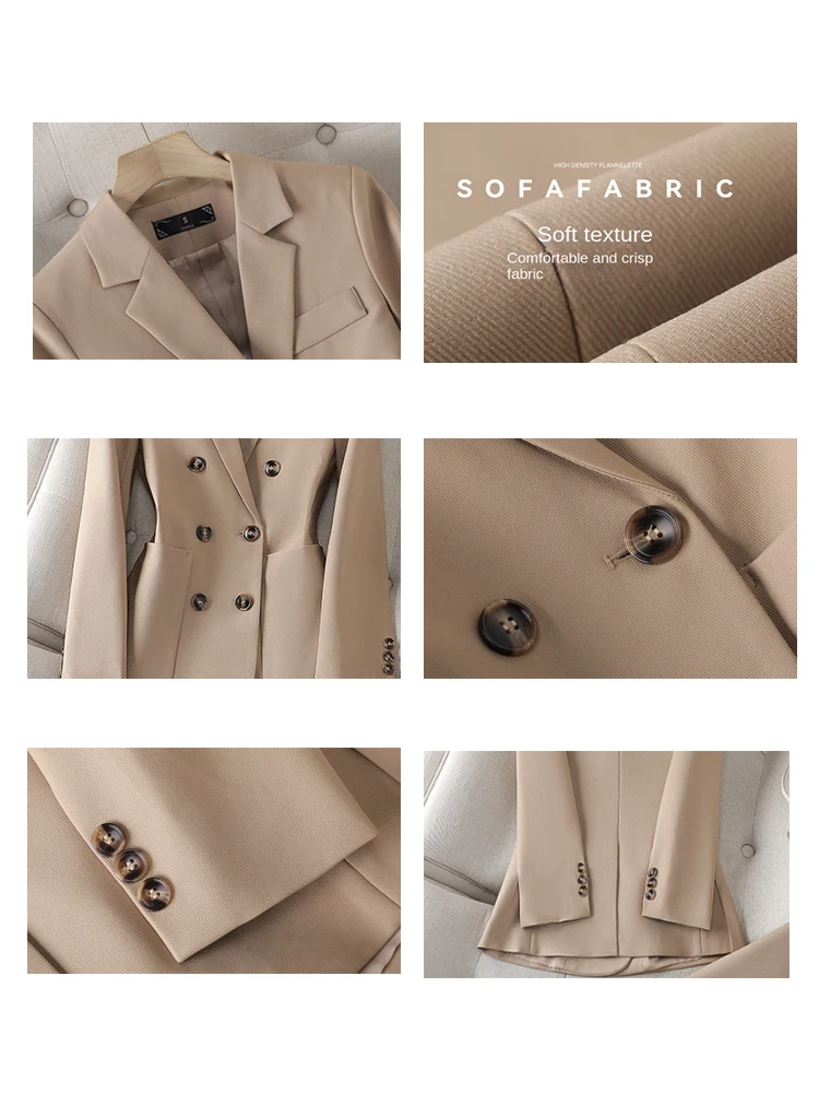 2023 New Women's Suit Jacket Blazers Pants Sets Fashion Office Luxury Elegant Chic 2 Pieces Set Outfit Trouser Suit Matching Set