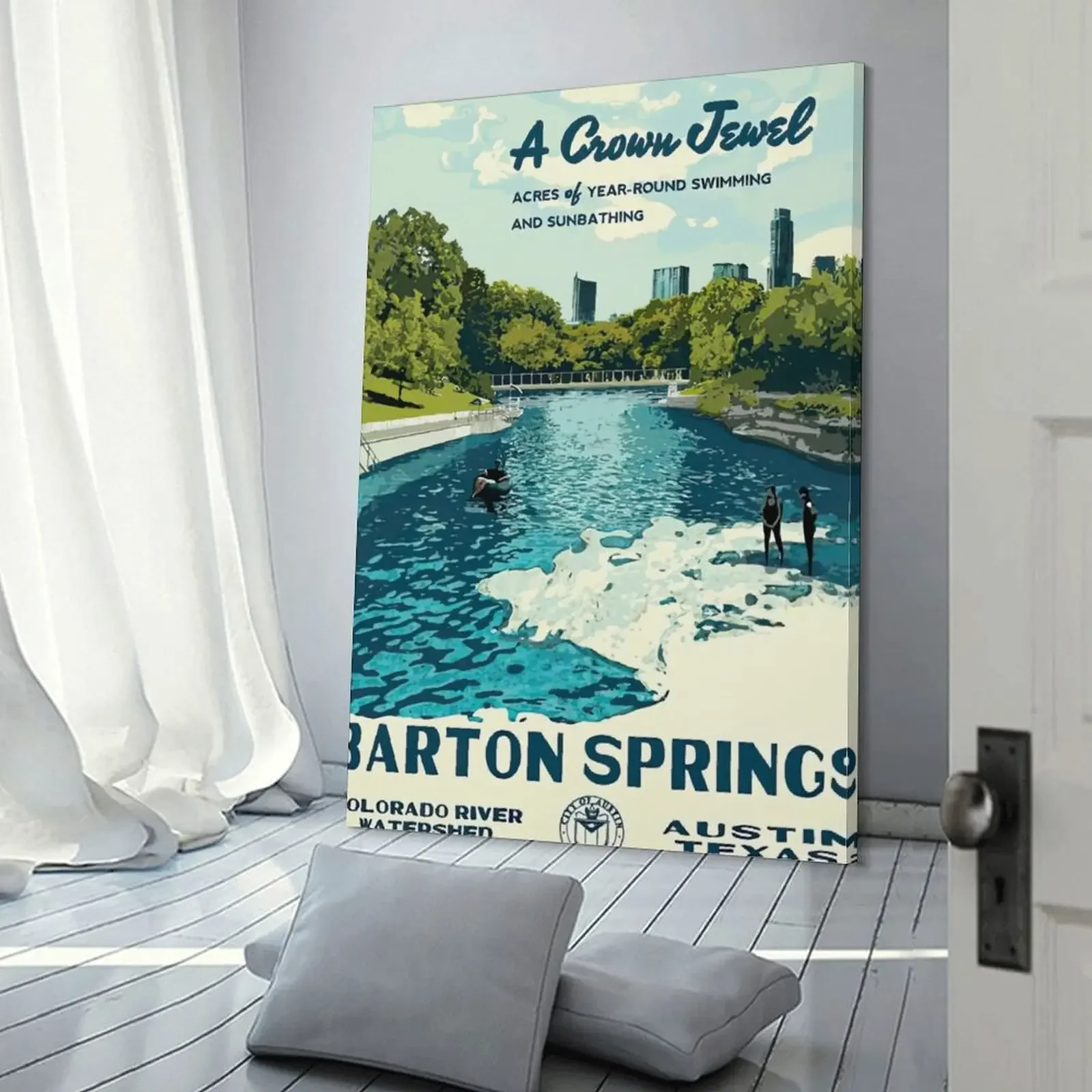 Barton Весенняя винтажная картина на холсте украшение для спальни корейский декор