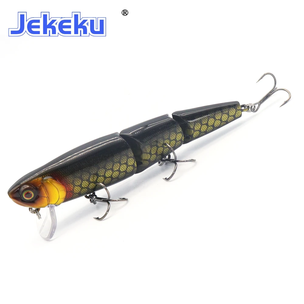 Фото Новая трехсекционная рыболовная приманка JEKEKU Lure110m20g, свимбейт, шарнирная погружная многосекционная приманка для форели, окуня, щуки №5