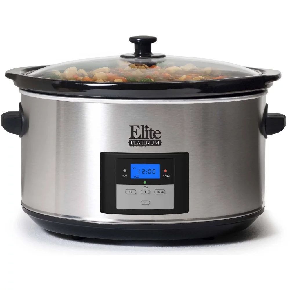 

Digital Slow Cooker, Stainless Steel, 8.5 Quart