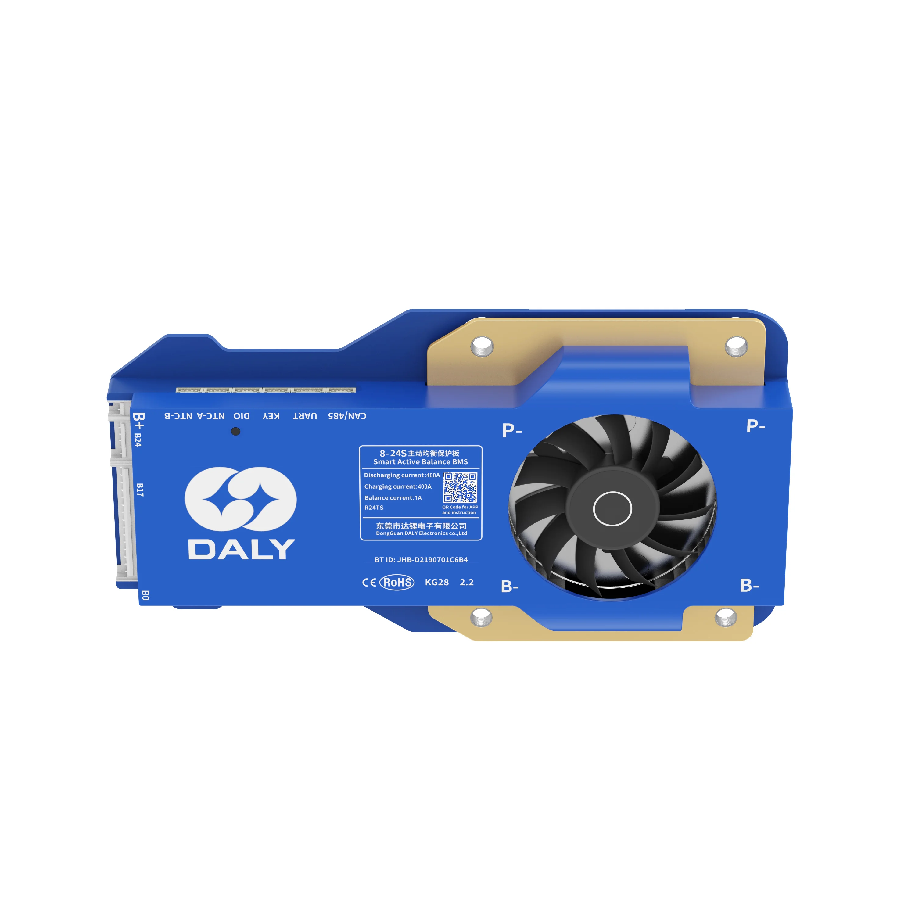 Фото Daly Active Balance Bms 4S 12V 16S 48V 24S 72V для электрических вилочных тележек для гольфа 3S-24S 4 400A Smart BMS с WIFI/CAN/WIFI/LCD №5