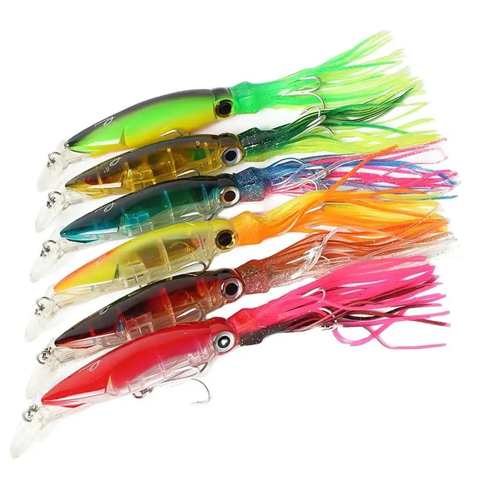 

14cm/40g Fishing Lure Simulation Long-cast Octopus Squid Bionic Bait Tools For River Lake Beach Boat Fishing