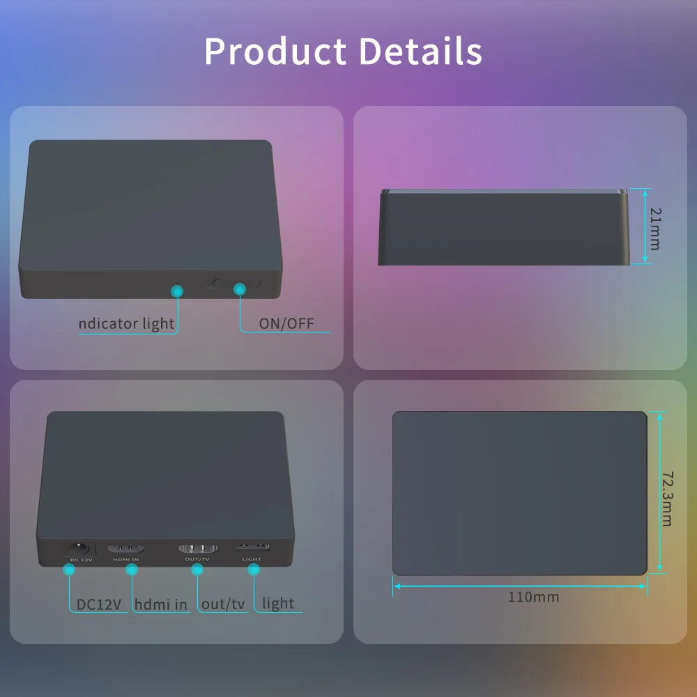 2.4G WIFI Dream Color Ambient TV Подсветка SM16703 Smiliar WS2811 RGBIC Светодиодная лента HDMI Box Sync с