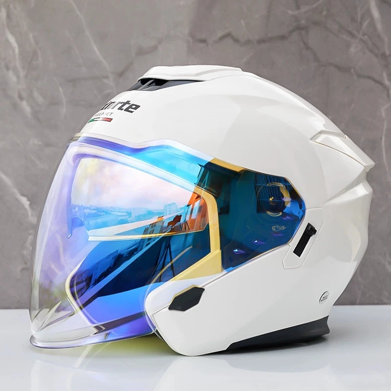 Оригинальный брендовый жемчужно-белый шлем Mxnrte для мужчин и женщин полушлем с