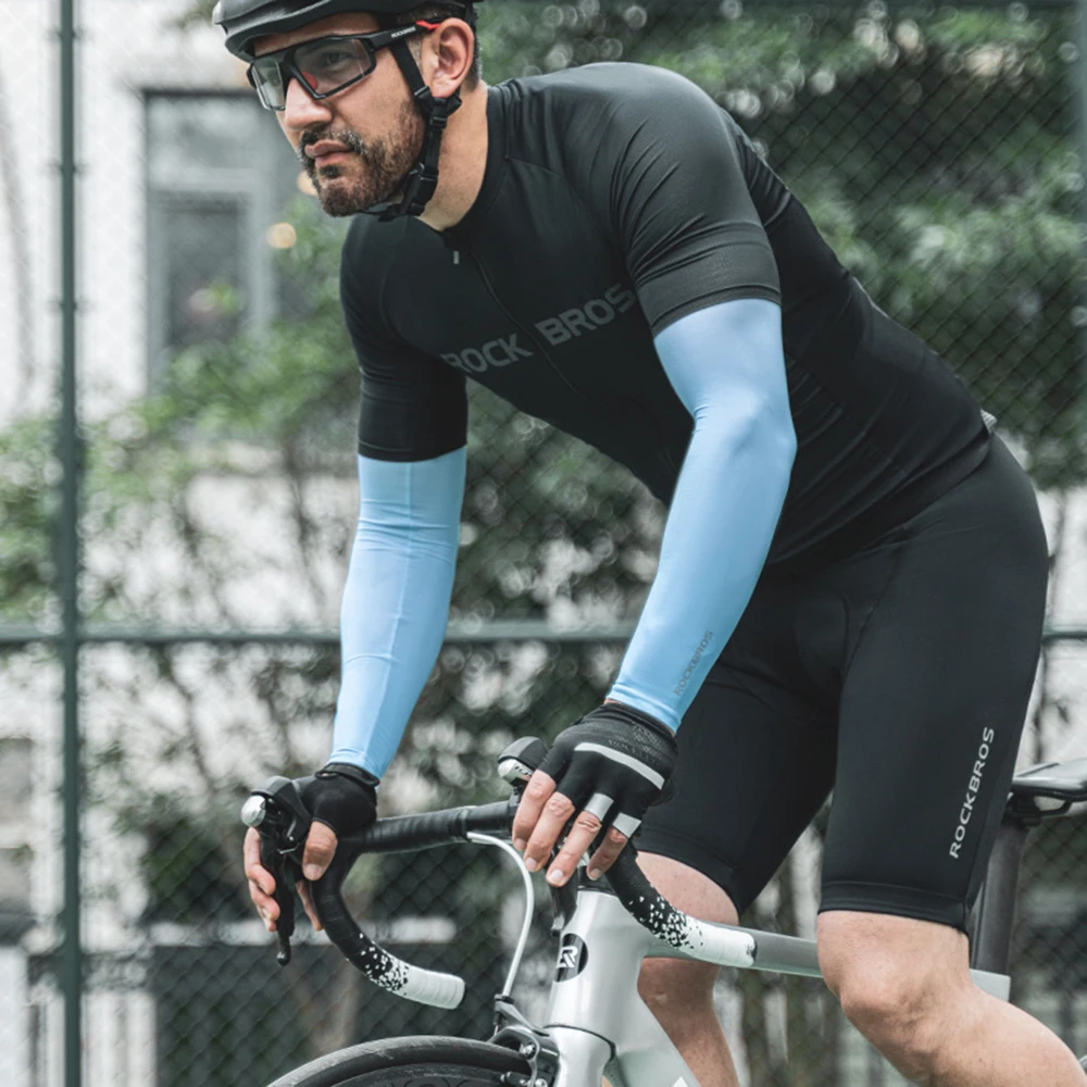 

ROCKBROS Sunscreen Sleeves Riding Anti-Ultraviolet Ice Silk Men And Women Outdoor Arm Guards Summer Breathable Cycling Sleeves