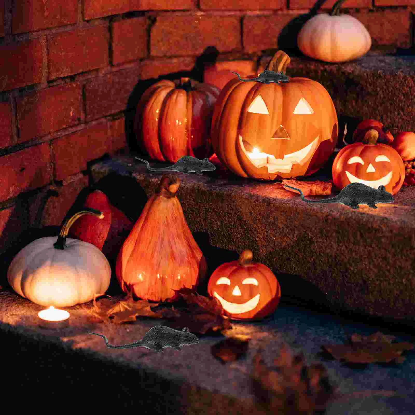 

Пластиковая мини-мышь, детская игрушка, миниатюрные крысы на Хэллоуин, искусственная мышь с привидениями, жуткая Реалистичная искусственная мышь