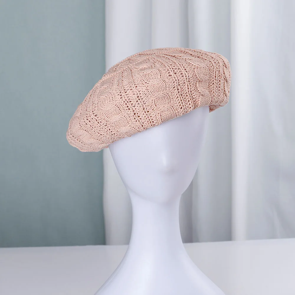 

straw Women's cap Beret luxury woman hat chain accessories newsboy caps berets caps for women Men's hat Anime accessories hats