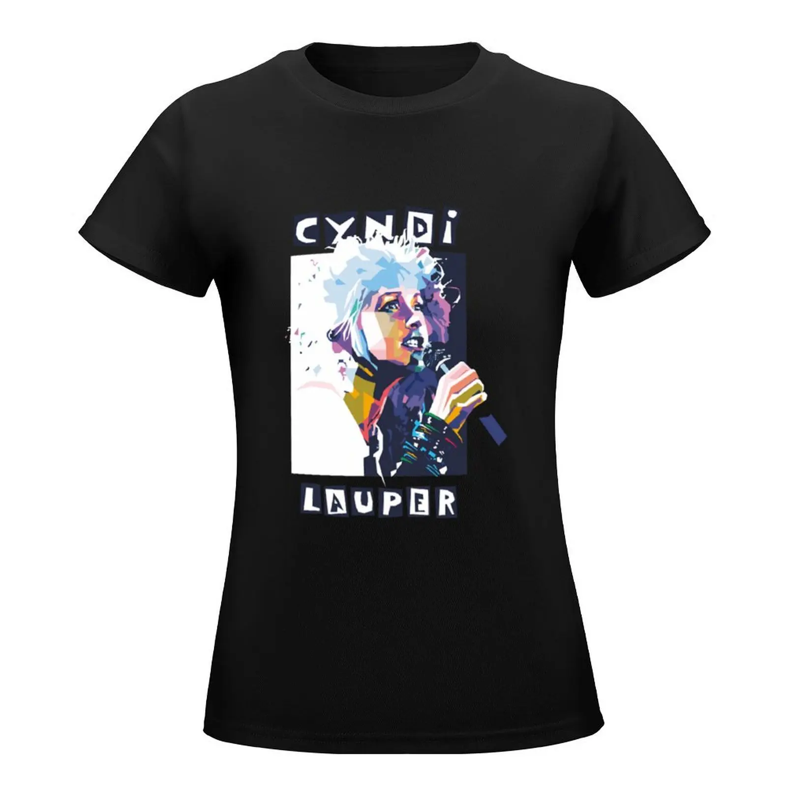 Футболка Cindy Lauper великолепные рубашки футболки с графическим рисунком простые