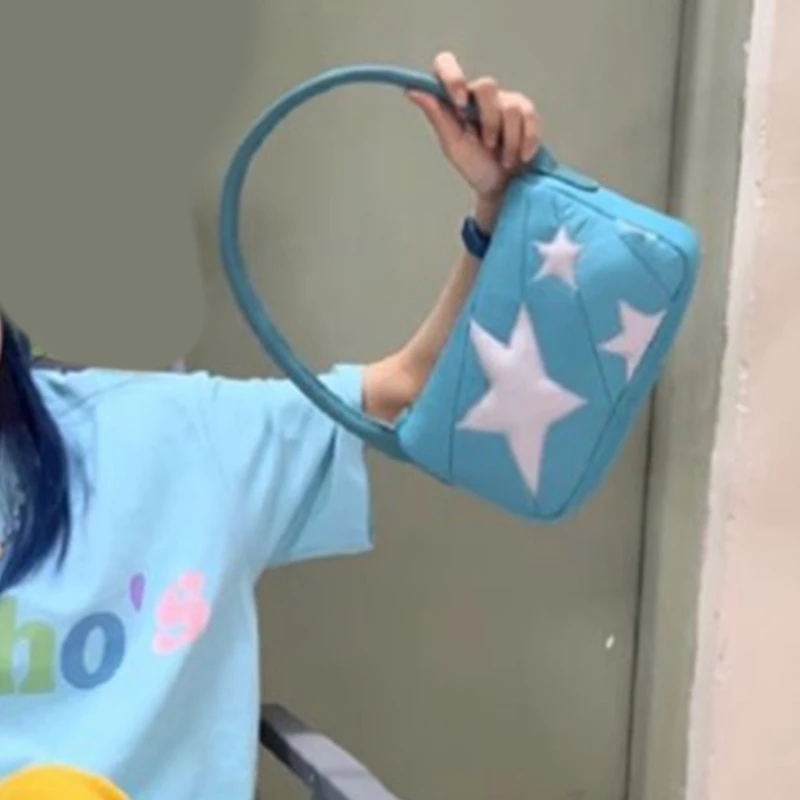 

2023 сумка на плечо, сумка-тоут, сумка со звездой для девочек, женская сумка подмышками, модная модная сумка, сумка подмышки,