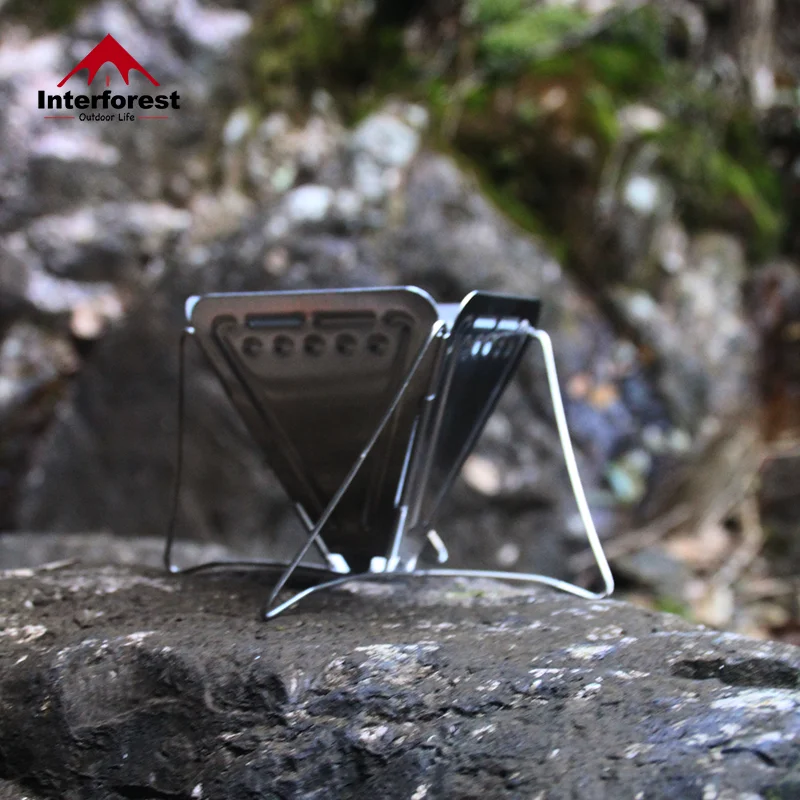 

INTERFOREST Camping Portable Fold Coffee Filter Refillable Stainless Steel Espresso Home Coffee Maker Outdoor Coffee Strainer