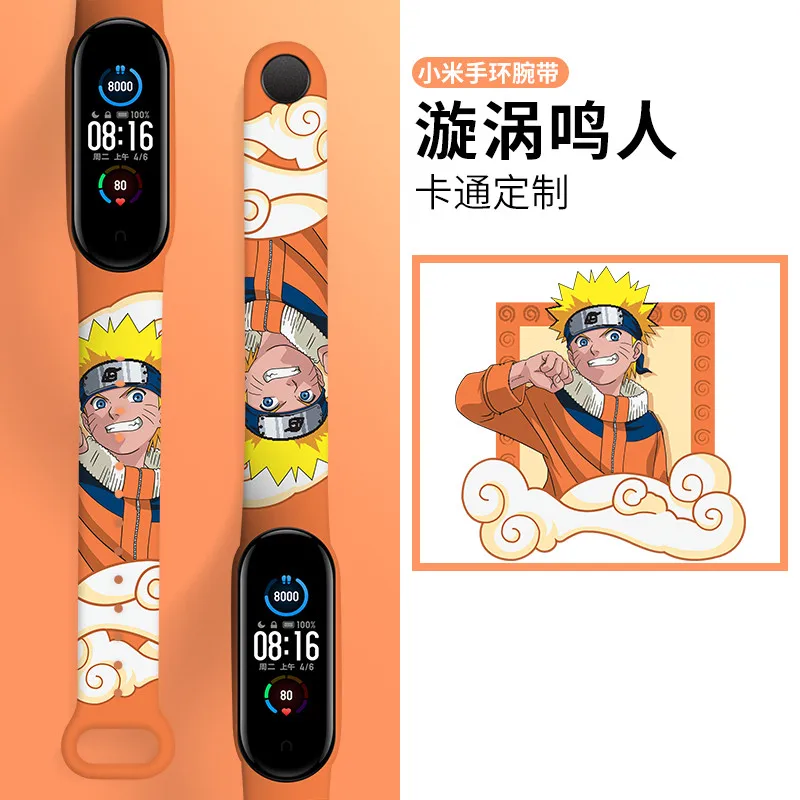 

Naruto Anime Strap for Xiaomi Mi Smart Band 6 5 4 3 Uchiha Itachi Watchband Bracelet Replacement Sport Wrist Wristband Bracelet