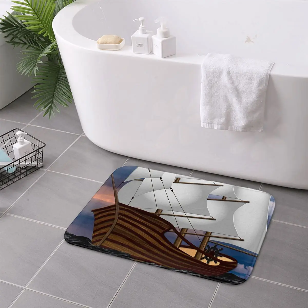 Противоскользящий напольный коврик Galleon для Парусников моющийся кухни входа