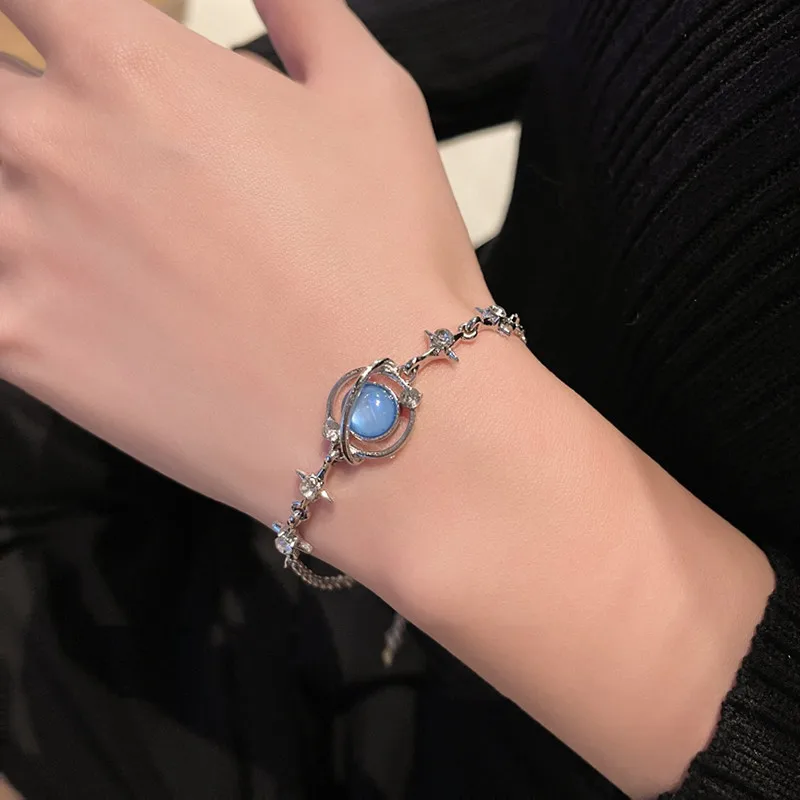 

Blue Star Bracelets for Women Men Fashion Sweet Girls Romantic Kpop Bracelet Trendy Charm Jewelry 2023 Girlfriend Gifts