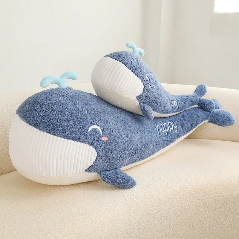 

Children Sleeping Comfort Stuffed Pillows Whale Doll Soft Cute Marine Animals Kawaii Plush Toys Girls Birthday Toy Gifts