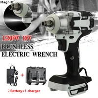 magnitt brushless electric impact wrench 12 inch electric wrench 520nm drill screwdriver power tool for makita 18v battery