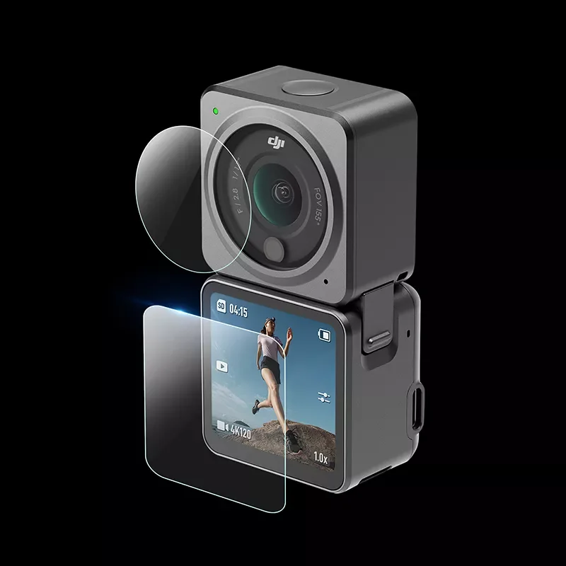 

9H Tempered Glass Film for DJI Action 2 Scratchproof Screen Film HD Lens Protective Film for DJI Osmo Action 2 Accessories