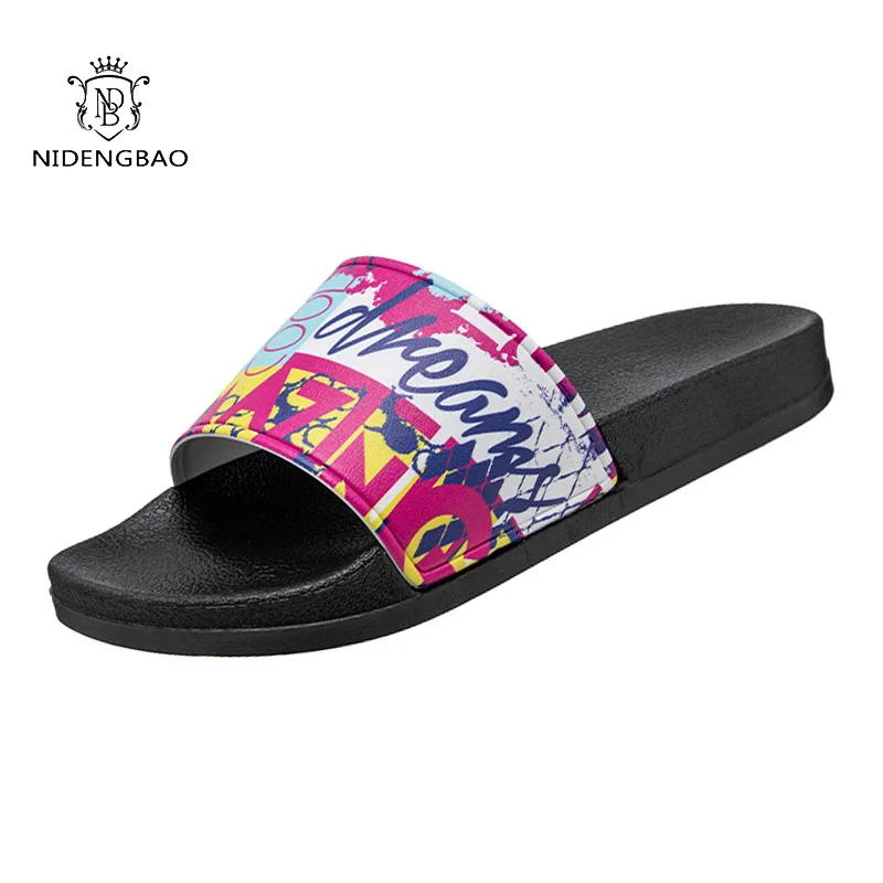 

Women Thick Platform Slippers Beach Eva Soft Sole Designer Slide Sandals Men Ladies Indoor Home Bathroom Anti-slip Wedges Shoes