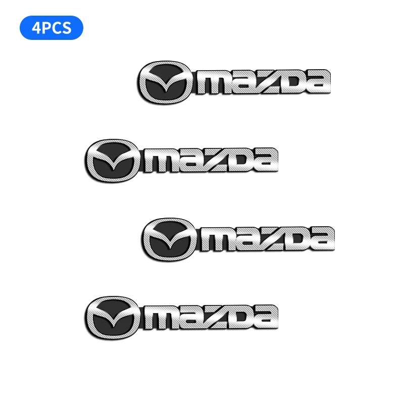 

4 шт., декоративные Автомобильные Наклейки На эмблему Mazda 3 CX3 CX4 CX5 CX7 CX8 CX9 CX30 RX7