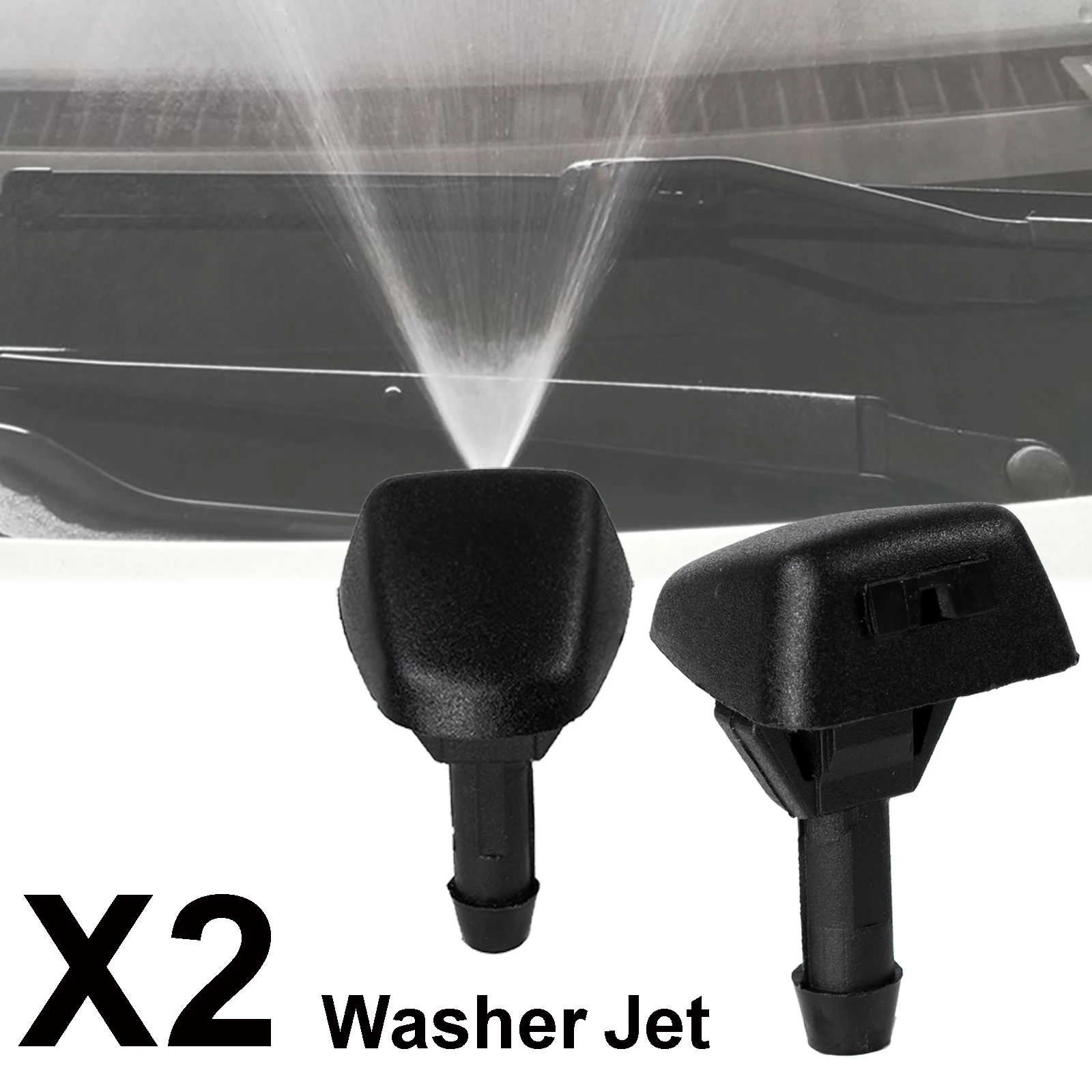 

2Pcs/Set Front Windscreen Wiper Washer Jet Nozzles For Volvo C30 V40 S40 V50 C70 S70 S80 XC70 XC90 OE#30655605 7845009010