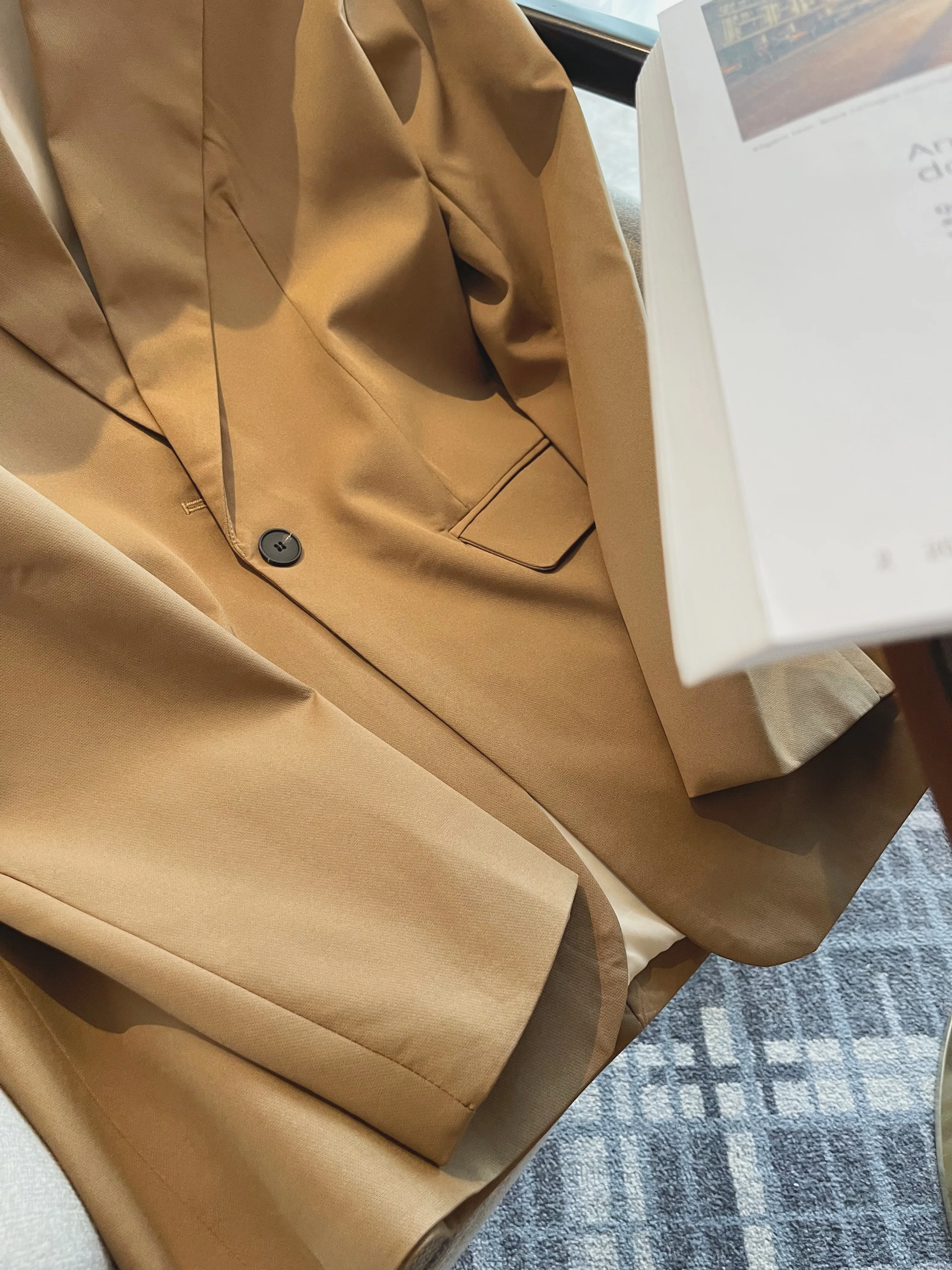 Women Coat blazers Jacket Cardigan 2023 Chic and Elegant New Outerwear Spring Plus Size Overcoat Tailoring Korea Stylish Za Tops images - 6