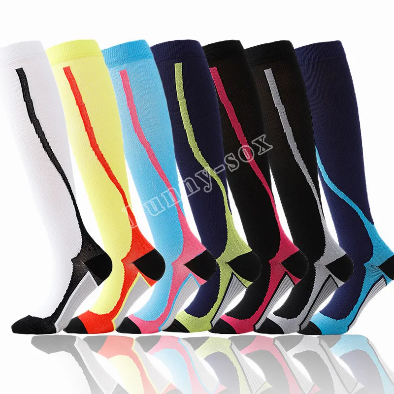 Спортивные Компрессионные носки для мужчин и женщин мужские велосипедные