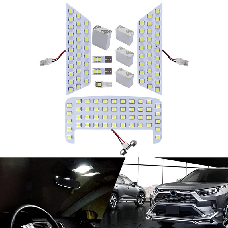 

For RAV4 LED Room Lamp, 6000K Interior LED Light Lamps Reading Lights For Toyota RAV4 50 Series MXAA52 MXAA54
