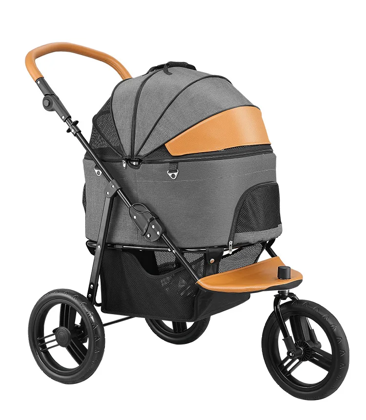 

New Pet Products Trolley Portable Foldable Cat Dog Outdoor Four Wheel Trolley