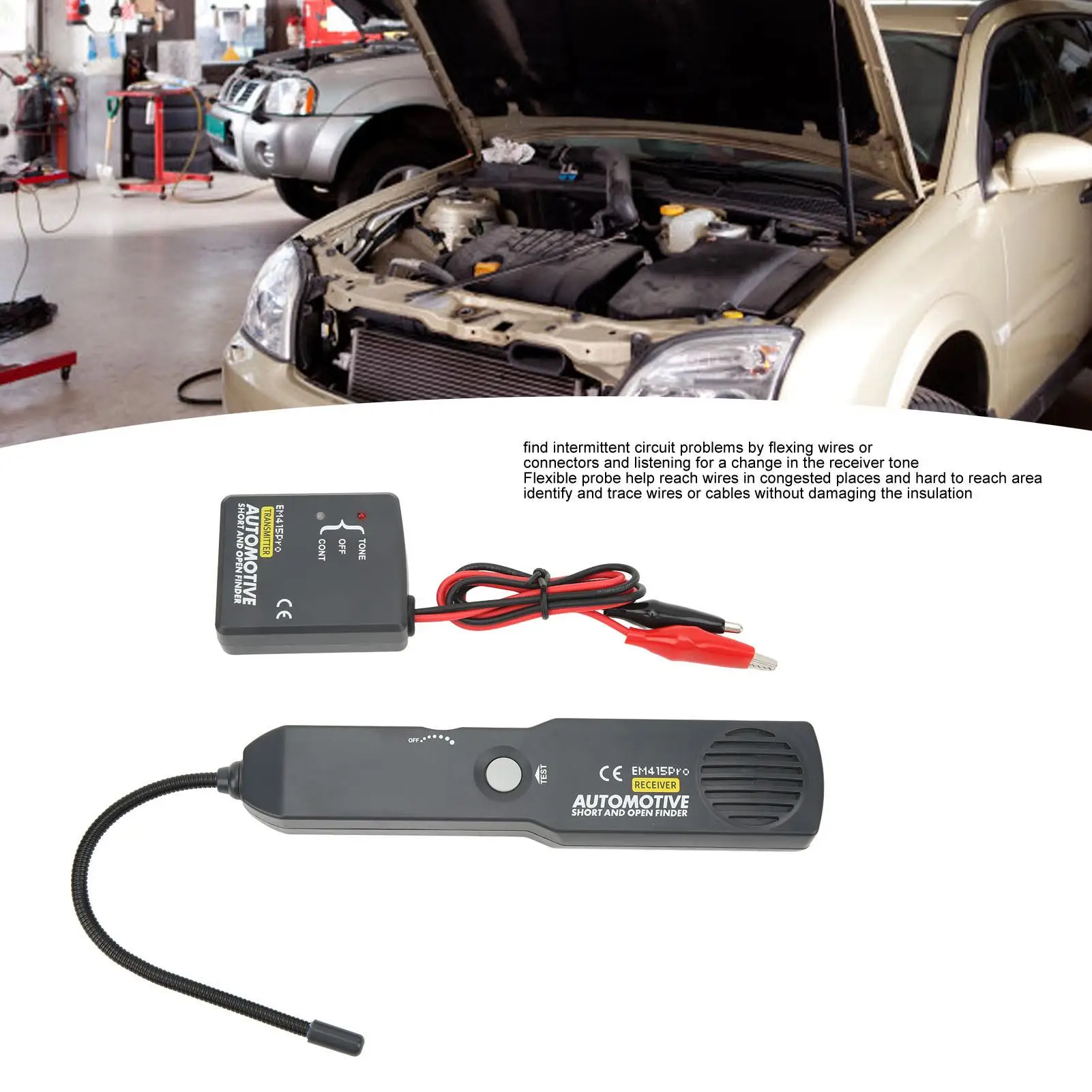 Обнаружитель неисправностей цепи Высокочувствительный гибкий датчик em415pro