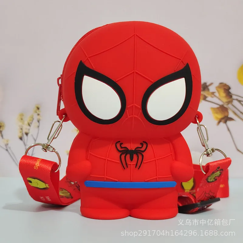 Disney 2023 New Avengers Children's Messenger Bag Spiderman Captain America Iron Man Coin Purse