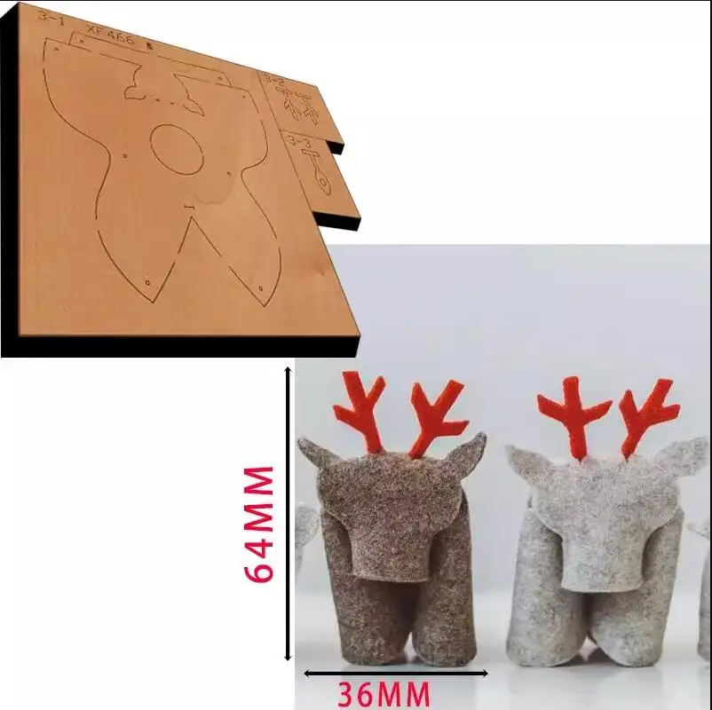 

Стальные штампы резак для ручной сумки Сделай Сам кожаное ремесло животные Рождественский лось подвесное украшение Подвеска нож для высечки форма
