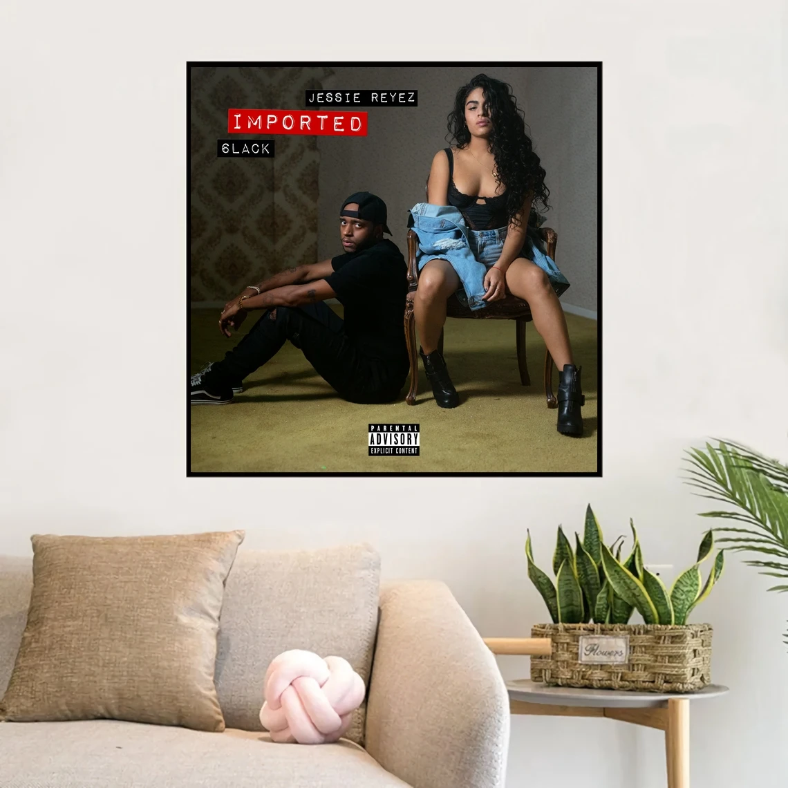 Jessie Reyez 6черный импортный музыкальный альбом постер холст художественный принт