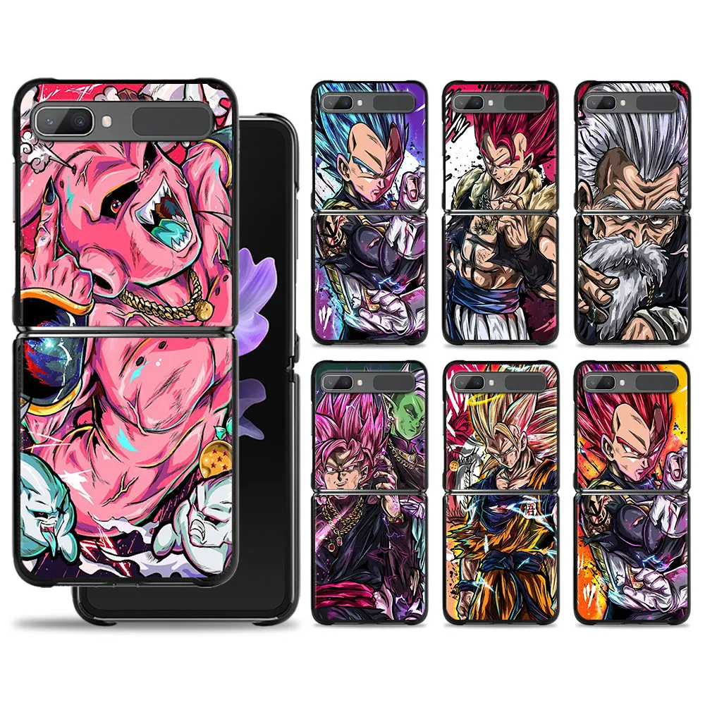 

Чехол для мобильного телефона Fundas Hard для Samsung Galaxy ZFlip3 Z Flip3, флип ZFlip Art Dragon Ball Son Goku VS Vegeta PC