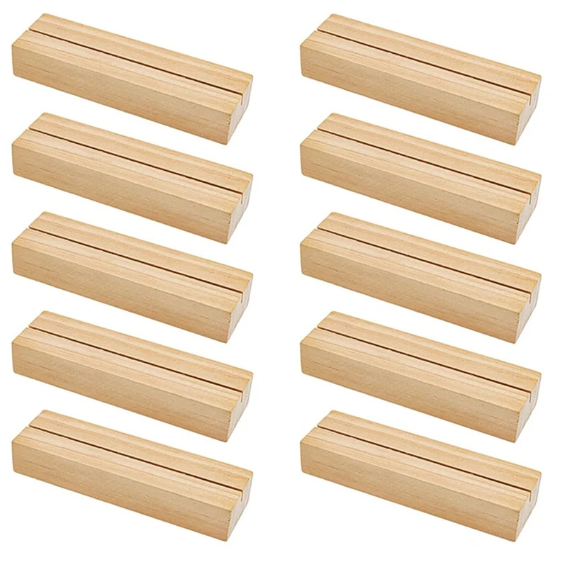 

10 шт., деревянные держатели для карт