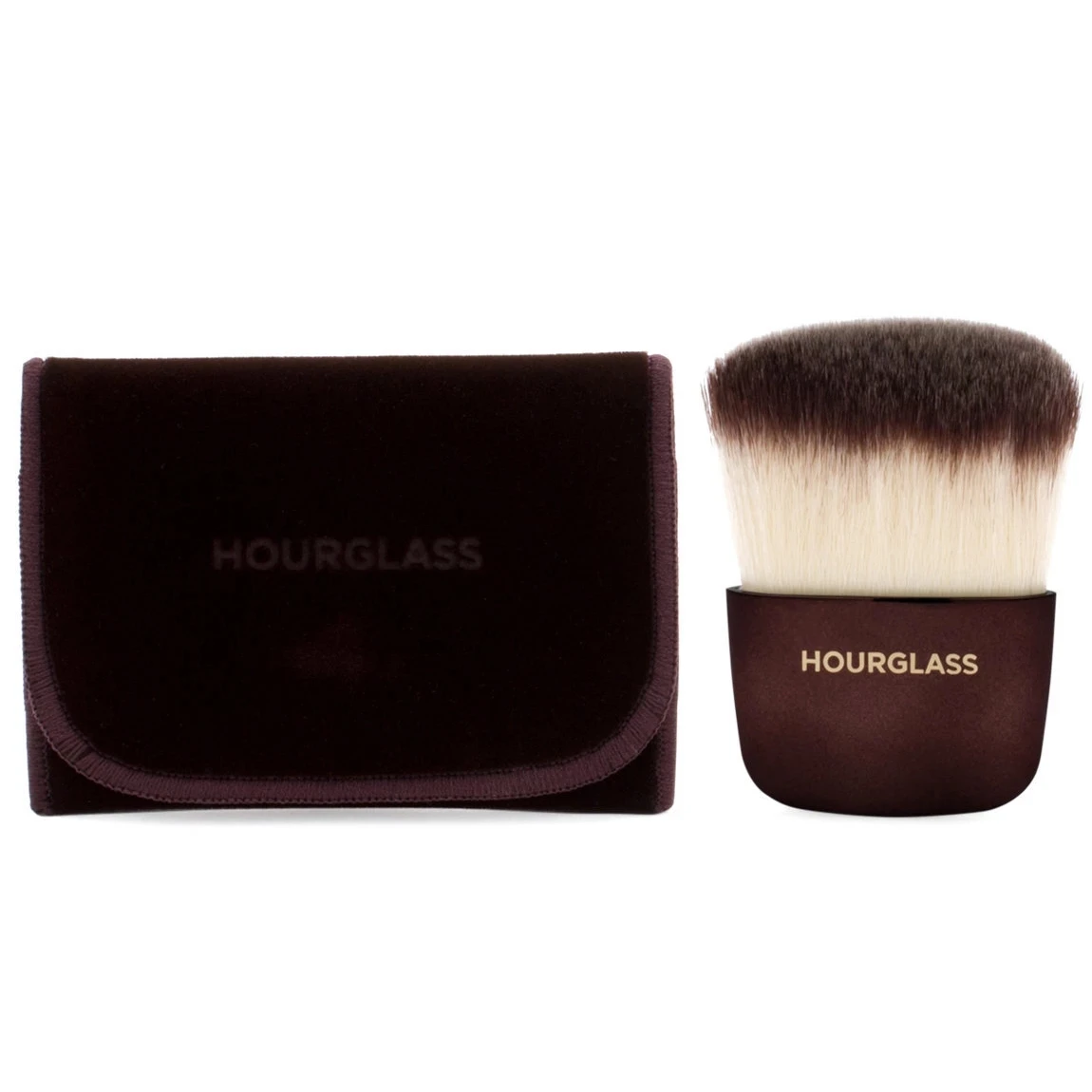 

Hourglass Powder Brush Contour Bronzer Blush Powder Brush Portable Flat Powder Brush Travel Powder Brush Kabuki Makeup Tool