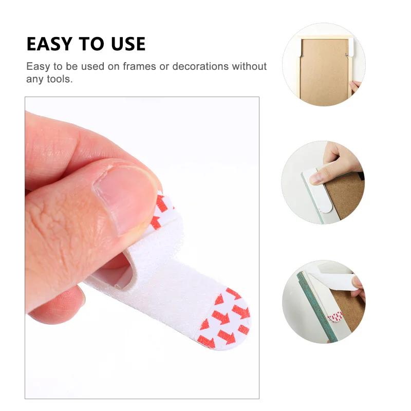 

DIY Ma gic Stickers Glue Frame Damage-Free Picture & Frame Hanging Strips Small Medium Large Value Pack Magic Frame sticky hooks