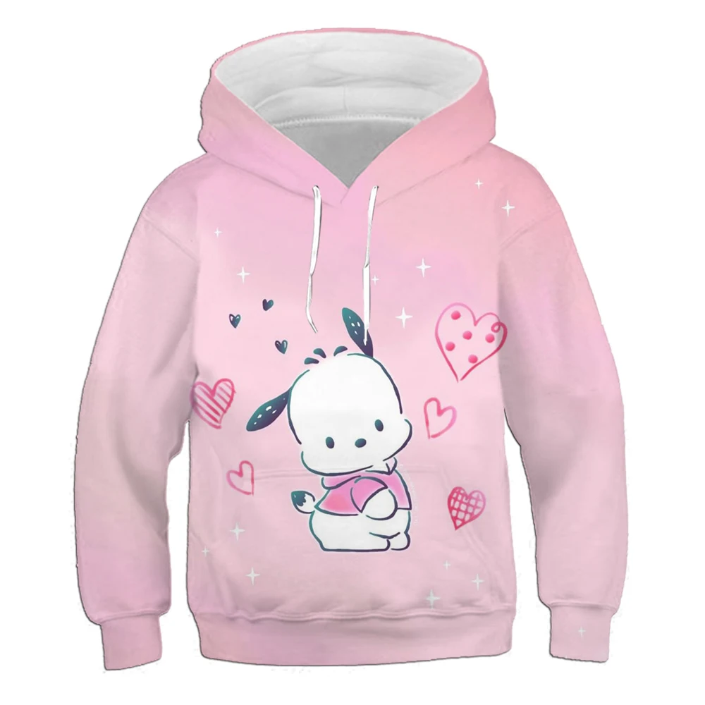 

New Women's Casual Street Style Sweatshirt Pacha Dog Cartoon Print Pullover Hoodie Sweet Party Sweatshirt Clothing